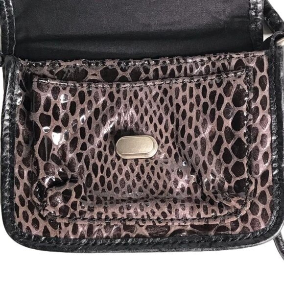 Fossil mini crossbody bag croc-embossed leather brown - Picture 6 of 8